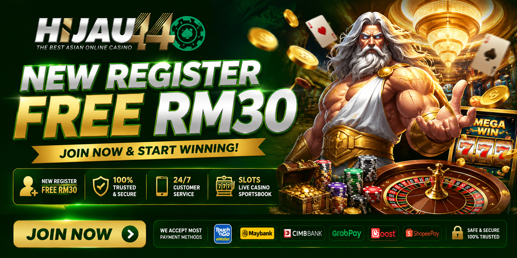 Hijau44 Malaysia Free Credit Platform