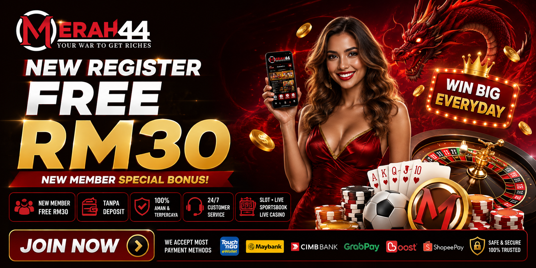 Merah44 Malaysia Free Credit Platform