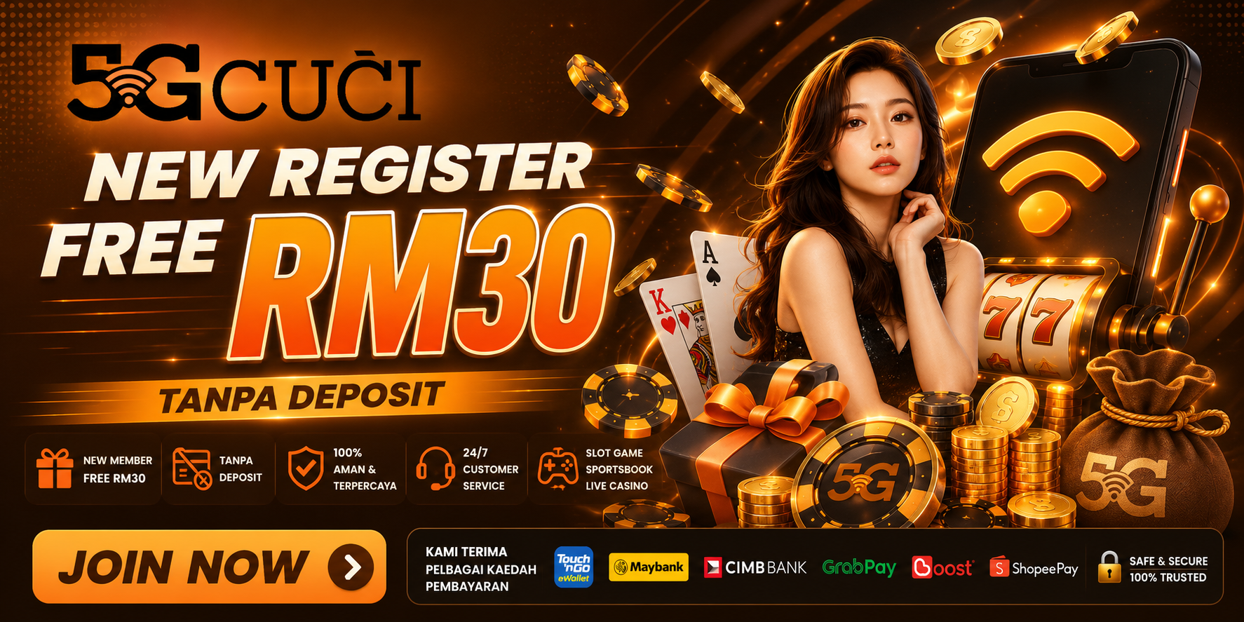5gcuci Malaysia Free Credit Platform