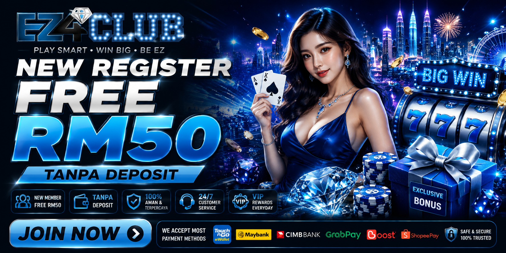 EZ4CLUB Malaysia Free Credit Platform