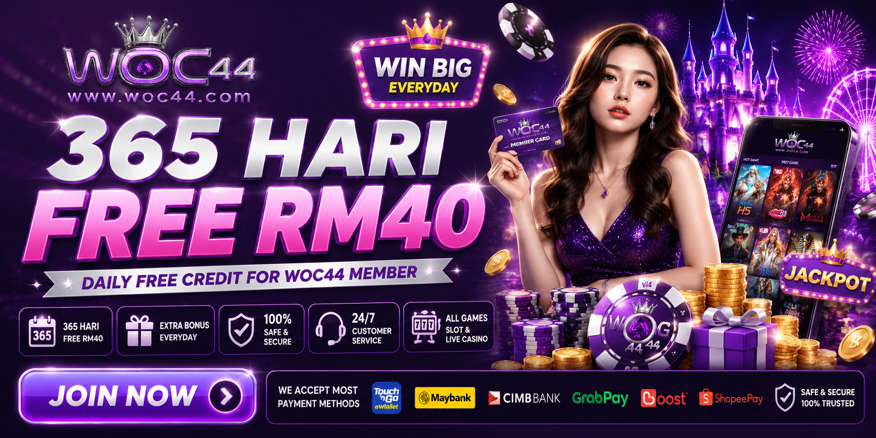 Woc44 Malaysia Free Credit Platform