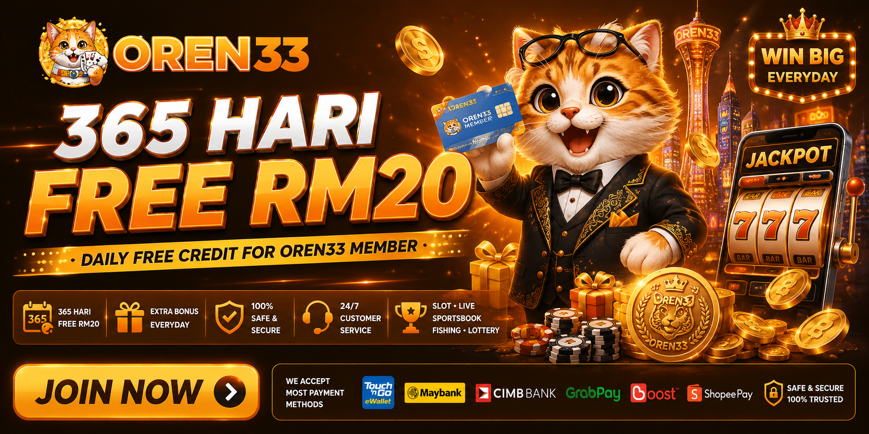 Oren33 Malaysia Free Credit Platform