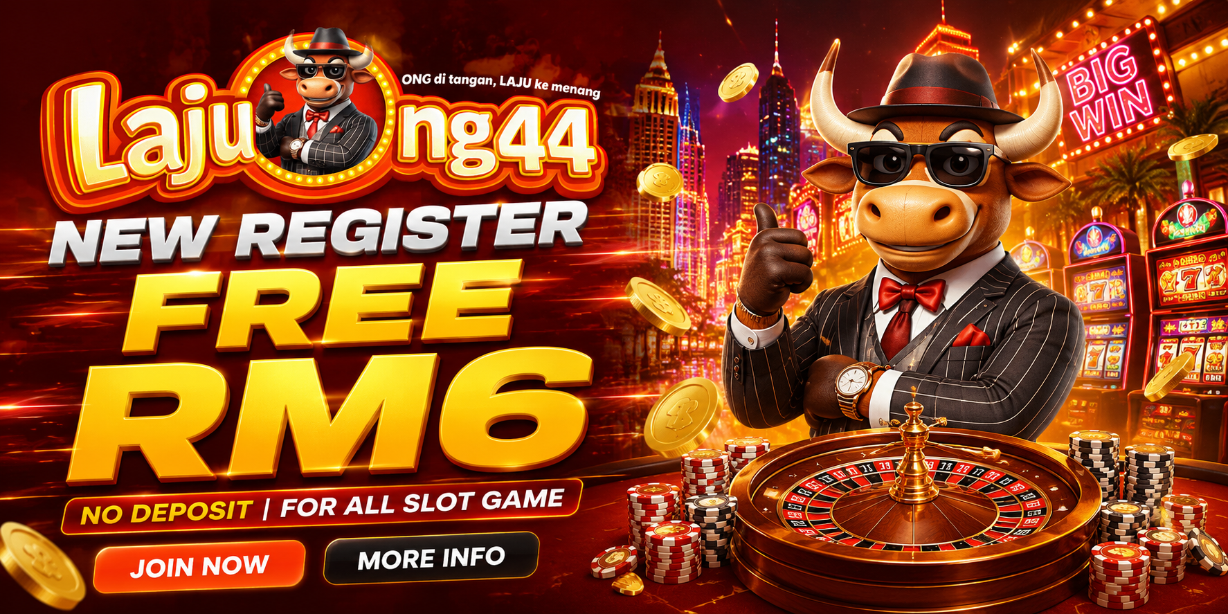 LajuOng44 Malaysia Free Credit Platform