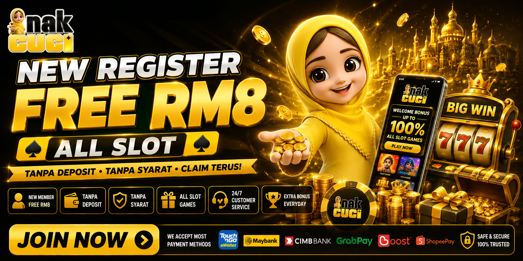 NakCuci Malaysia Free Credit Platform