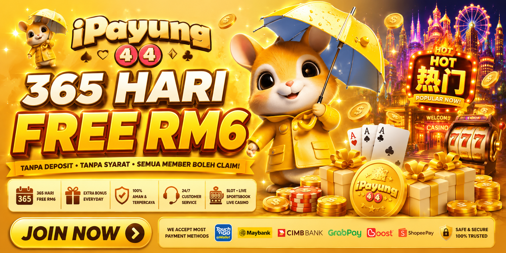 IPayung44 Malaysia Free Credit Platform