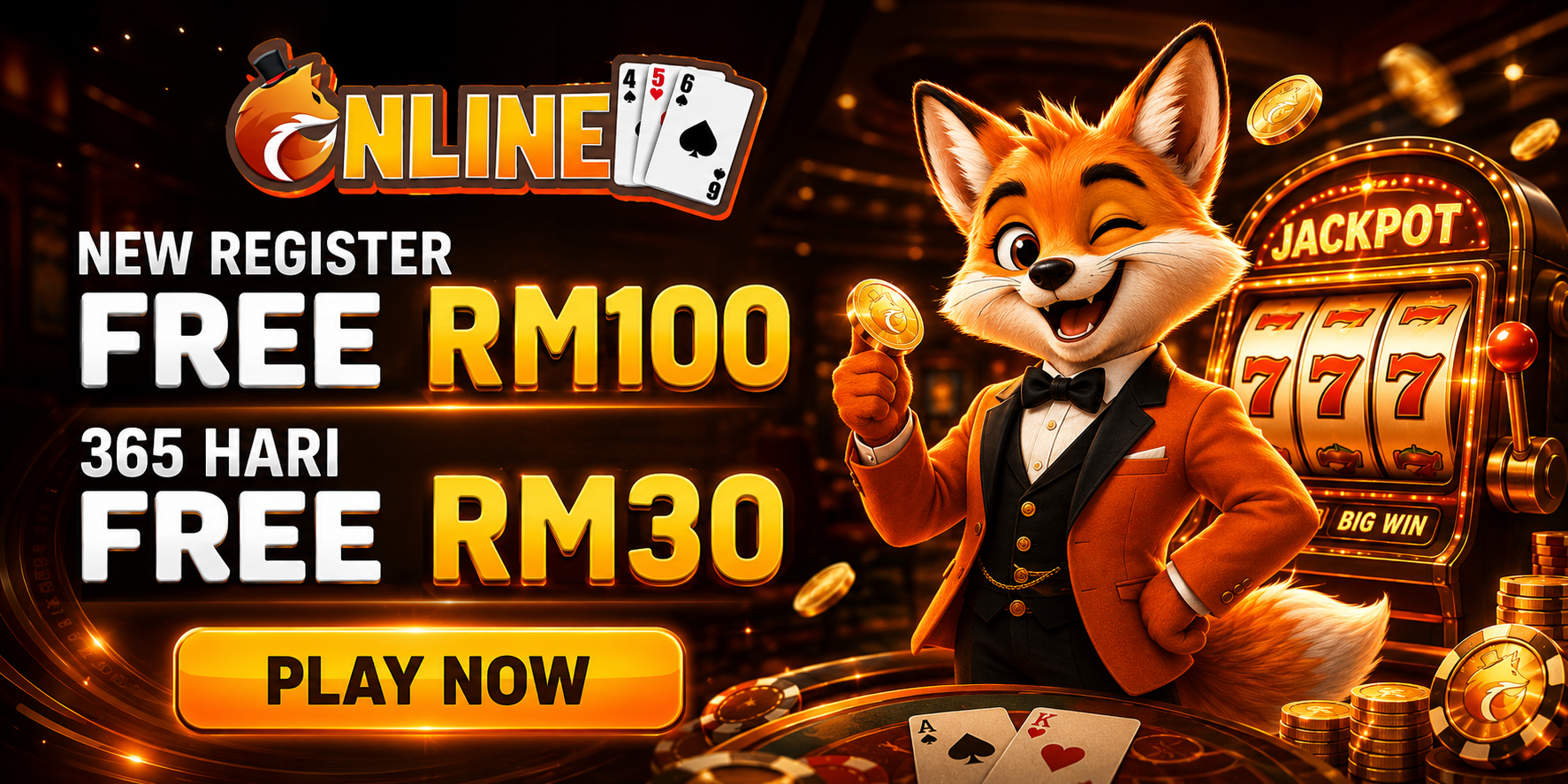 ONLINE456 New Register Free RM100